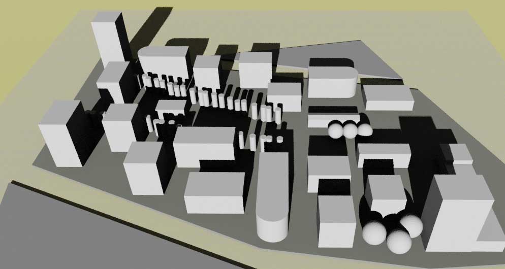 Blender modeling of the layout